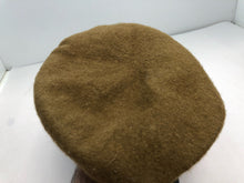 Charger l&#39;image dans la galerie, Genuine British Army Khaki Guards Regimental Beret Hat - Size 59cm
