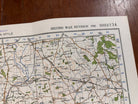 Original WW2 British Army GSGS OS Map of England - Darlington - The Militaria Shop