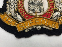 Load image into Gallery viewer, British Army Bullion Embroidered Blazer Badge - The Suffolk Regiment
