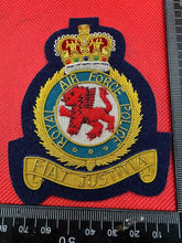 Load image into Gallery viewer, British RAF Royal Air Force Police Bullion Embroidered Blazer Badge
