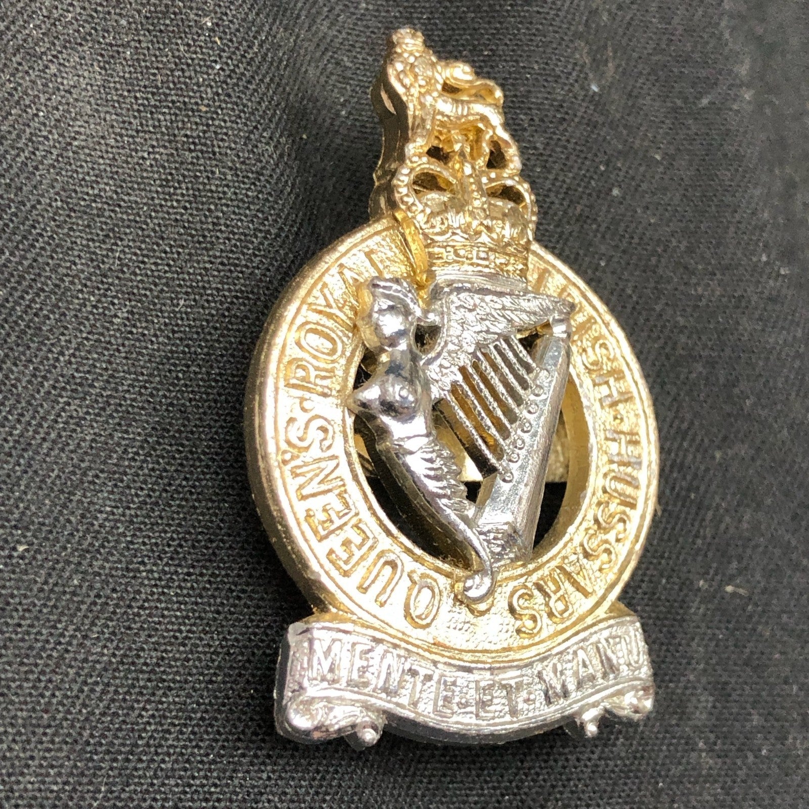 Original British Staybrite Army Cap - Queen's Royal Irish Hussars - The Militaria Shop