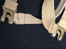 Load image into Gallery viewer, Original WW2 British Army 37 Pattern Khaki L-Straps Webbing - Wartime Dated
