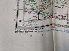 Lade das Bild in den Galerie-Viewer, Original WW2 British Army / RAF Map - Lyon France
