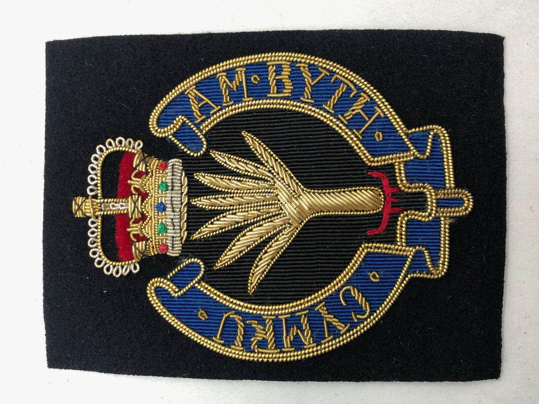 British Army Bullion Embroidered Blazer Badge - Welsh Guards