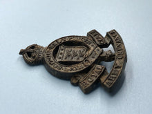 Load image into Gallery viewer, Original WW2 British Army Bakelite Economy Royal Army Ordnance Corps Cap Badge
