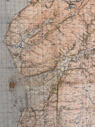 Original WW2 British Army GSGS OS Map of Great Britain - Barmouth & Aberystwtrh - The Militaria Shop
