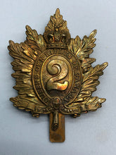 Load image into Gallery viewer, Genuine Canadian Army 2nd Queen&#39;s Own Rifles of Canada Cap Badge
