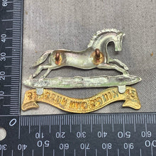 Load image into Gallery viewer, Original WW2 British Army Cap Badge - 3rd The King&#39;s Own Hussars
