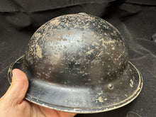 Load image into Gallery viewer, Original WW2 British Civil Defence Home Front Warden Helmet Complete
