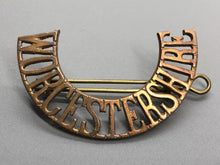 Load image into Gallery viewer, Original British Army WW2 Worcestershire Regiment (Worcester) Shoulder Title
