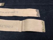 Load image into Gallery viewer, Original WW2 British Army 37 Pattern Khaki L-Straps Webbing - Wartime Dated
