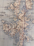 Original WW2 British Army RAF Navy Base Map of Great Britain - Shetland Islands - The Militaria Shop