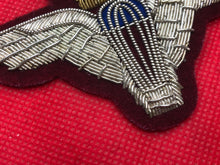 Load image into Gallery viewer, British Army Bullion Embroidered Blazer Badge - Parachute Regiment
