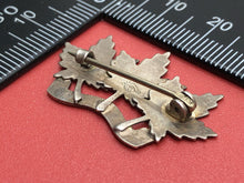 Charger l&#39;image dans la galerie, Original WW1 Canadian Army Edmonton Regiment Sterling Silver Sweetheart Brooch
