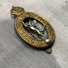 Load image into Gallery viewer, Original WW2 British Army Royal Corps of Signals Cap Badge
