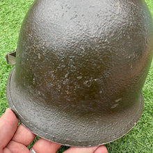 Load image into Gallery viewer, Original WW2 US Army M1 Split Front Swivel Bail Combat Helmet
