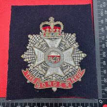 Load image into Gallery viewer, British Army Bullion Embroidered Blazer Badge - The Border Regiment
