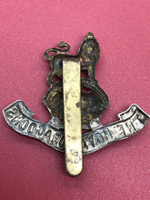 Load image into Gallery viewer, Original WW2 British Army Kings Crown Cap Badge - The Royal Dragoons Regiment
