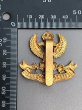 Load image into Gallery viewer, Original British Army WW2 Lanarkshire Regiment Cap Badge
