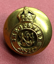 Load image into Gallery viewer, Original WW1 Shropshire Regiment British Army Uniform 16mm Button
