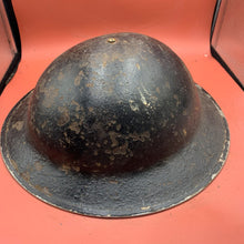 Load image into Gallery viewer, Original WW2 Mk2 British Army Brodie Combat Helmet &amp; Liner Set
