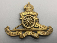 Load image into Gallery viewer, Original WW2 British Army Royal Artillery Cap Badge
