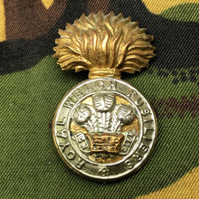 Load image into Gallery viewer, Original British Army WW2 Collar Badge - Royal Welch Fusiliers - The Militaria Shop

