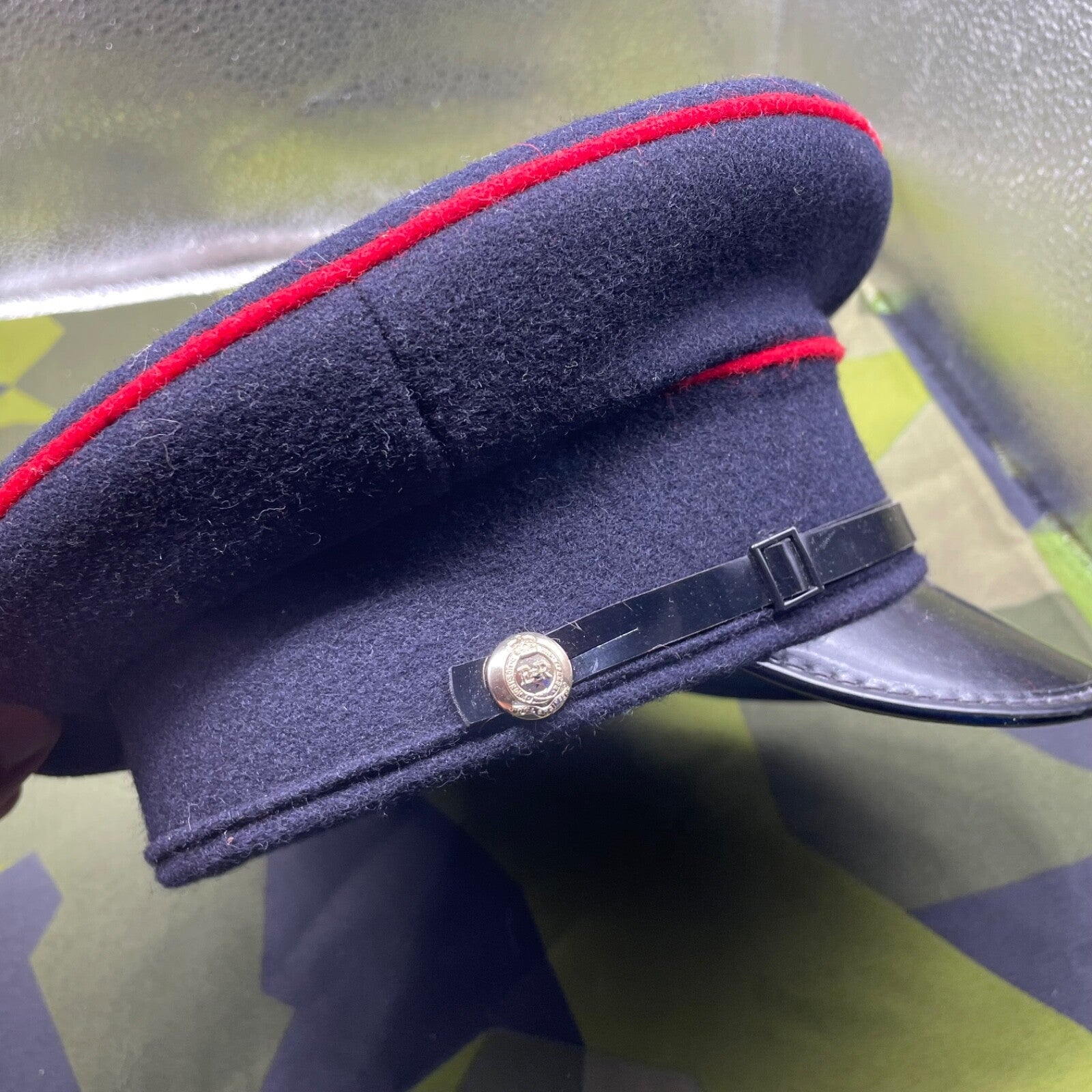 Original British Army Royal Engineers Peaked Cap - Size 54cm - The Militaria Shop