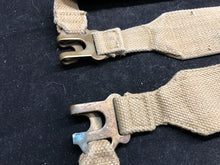 Load image into Gallery viewer, Original WW2 British Army 37 Pattern Khaki L-Straps Webbing - Wartime Dated 1940
