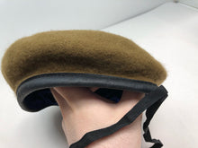 Charger l&#39;image dans la galerie, Genuine British Army Khaki Guards Regimental Beret Hat - Size 58cm
