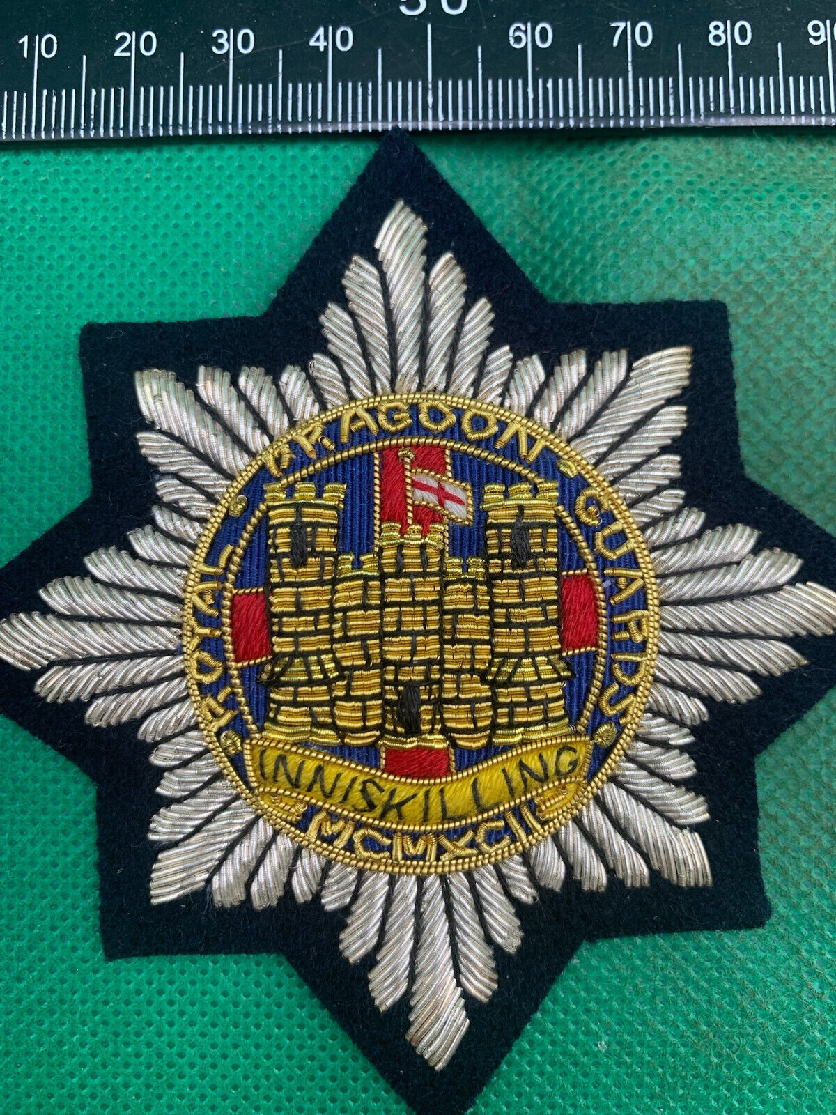 British Army Bullion Embroidered Blazer Badge - Royal Dragoon Guards - The Militaria Shop