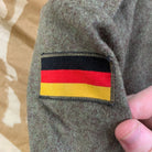 West German Field Jacket Green Wool Shirt Military Uniform Germany - 35" Chest - The Militaria Shop