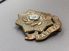 Load image into Gallery viewer, Original WW2 British Army East Yorkshire Regiment Cap Badge
