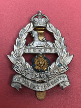 Load image into Gallery viewer, WW2 British Army Cap Badge - East Lancashire - 1st Volunteer Batallion
