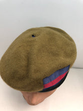 Load image into Gallery viewer, Genuine British Army Guards Regiment Khaki Regimental Beret Hat - Size 56cm
