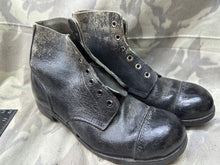 Load image into Gallery viewer, Original WW2 British Army Ammo Boots Combat Leather Boots 1944 Dated
