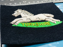 Load image into Gallery viewer, British Army Bullion Embroidered Blazer Badge - The Yorkshire Regiment
