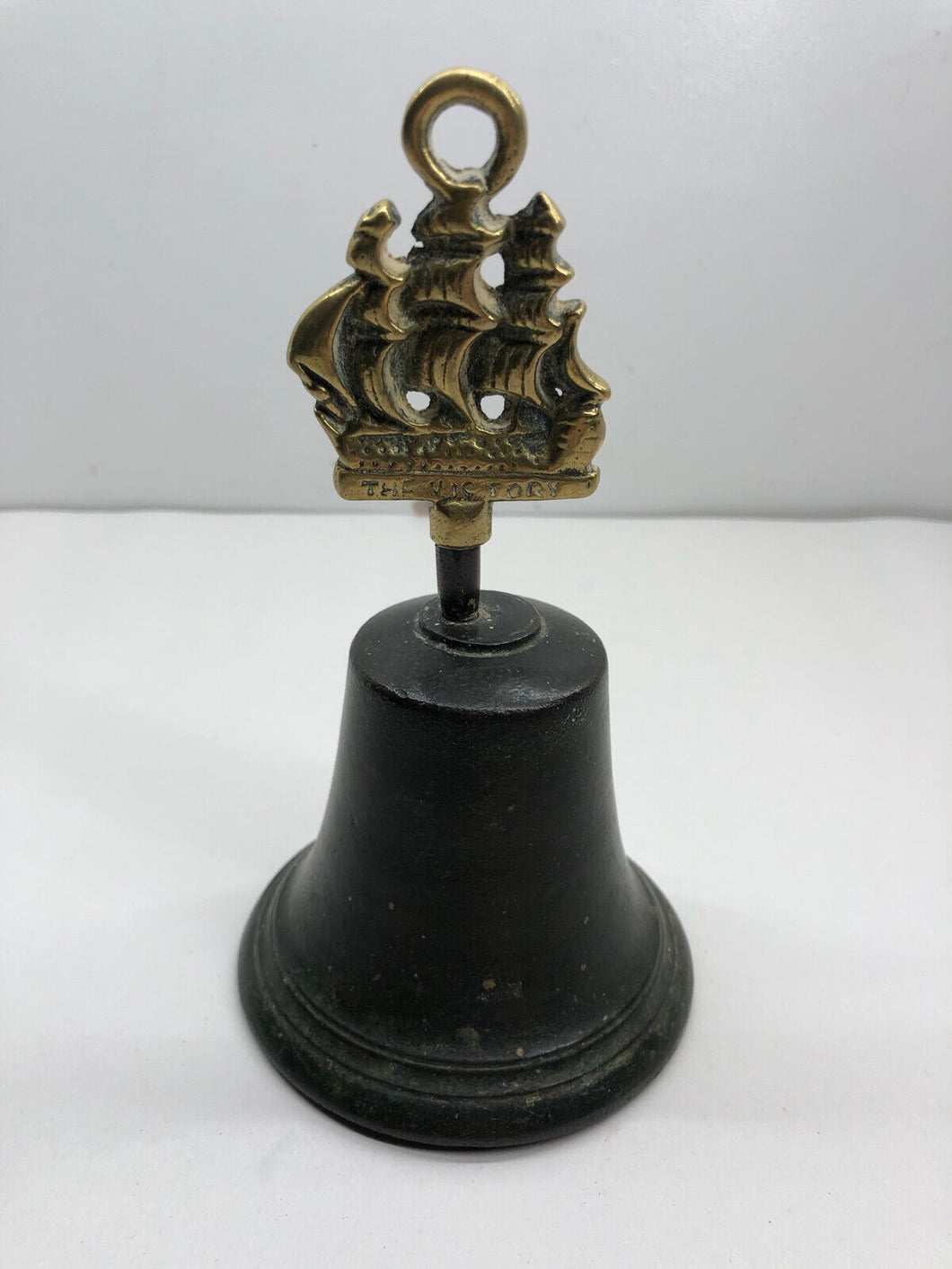 Original WW1 British Navy HMS Victory Trench Art Bronze Bell