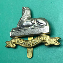 Load image into Gallery viewer, Original British Army Cap Badge - The Lincolnshire Regiment
