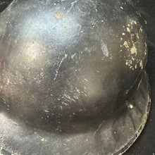 Charger l&#39;image dans la galerie, Original WW2 British Home Front Civil Defence Warden&#39;s Helmet -Liner &amp; Chinstrap
