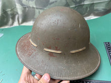 Lade das Bild in den Galerie-Viewer, Original WW2 British Home Front Civillian Zuckerman Helmet 1941 Dated &amp; Liner
