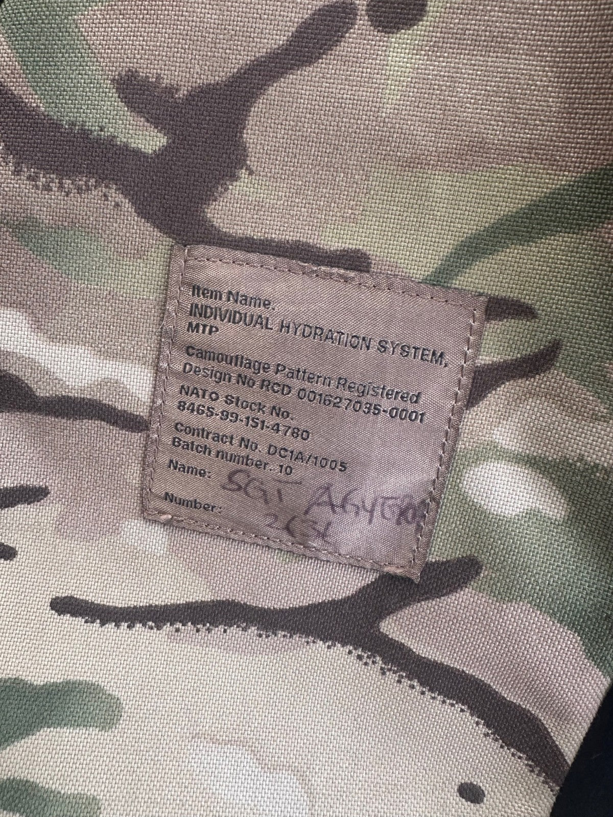 British Army Grade 1 - Individual Camelbak Hydration Water Pack MTP Camouflage - The Militaria Shop