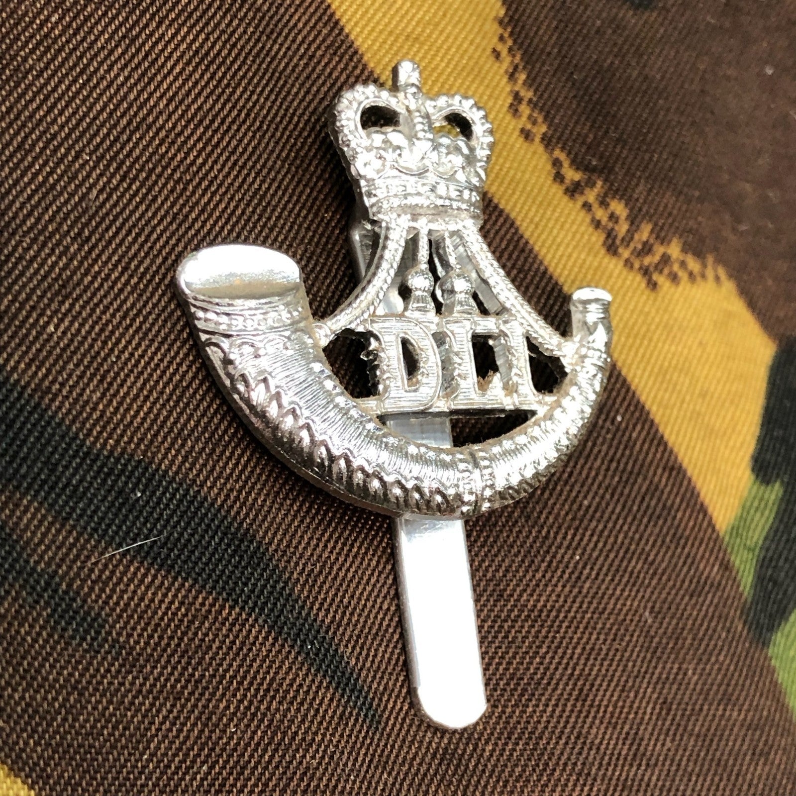 Original British Staybrite Army Cap - Durham Light Infantry - The Militaria Shop