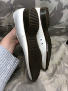 Genuine British Army Women's White Summer Shoes - WW2 Pattern - Size UK 12 L - The Militaria Shop