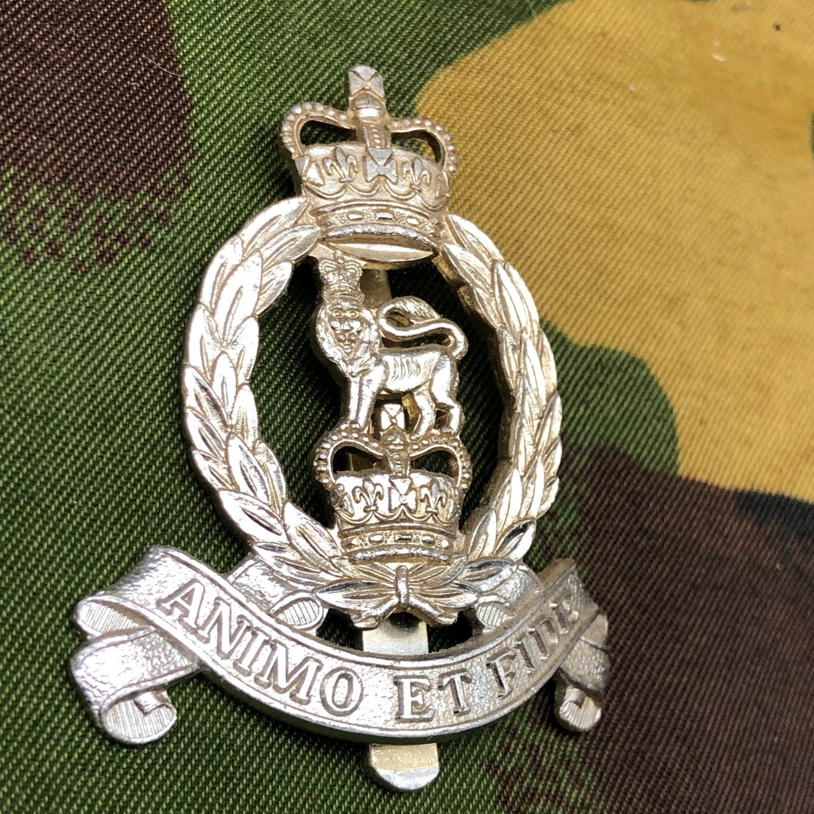 Original British Staybrite Army Cap Badge - Adjutant General's Corps - The Militaria Shop