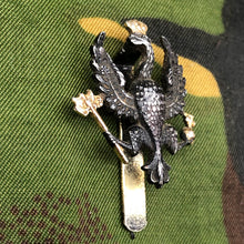 Load image into Gallery viewer, Genuine British Army Staybrite Cap Badge - 14th/20th King&#39;s Hussars - The Militaria Shop
