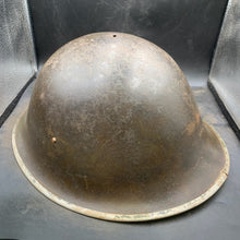 Load image into Gallery viewer, Original WW2 British/Canadian Army Mk3 &quot;Turtle&quot; Combat Helmet - The Militaria Shop
