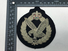 Load image into Gallery viewer, British Army Bullion Embroidered Blazer Badge - Army Air Corps
