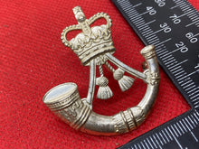 Load image into Gallery viewer, British Army Queen&#39;s Crown Light Infantry Cap Badge
