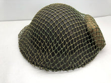 Load image into Gallery viewer, Original WW2 British Army Mk2 Combat Helmet Complete - Camo Net &amp; First Aid Pack
